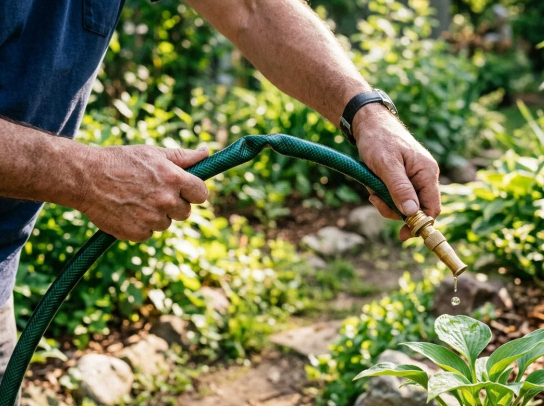kinked hose